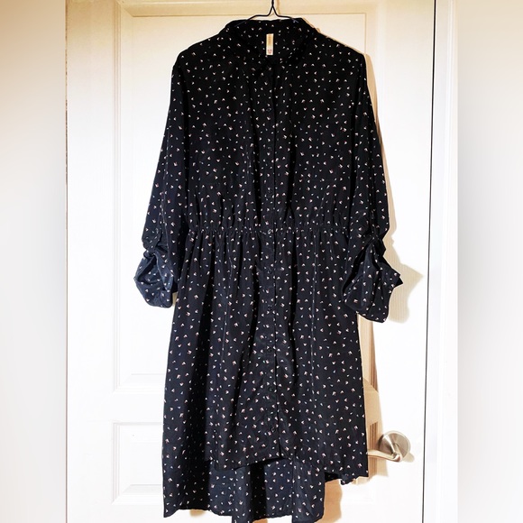 XHILARATION patterned midi dress size XL (fits M/L) - Picture 1 of 6